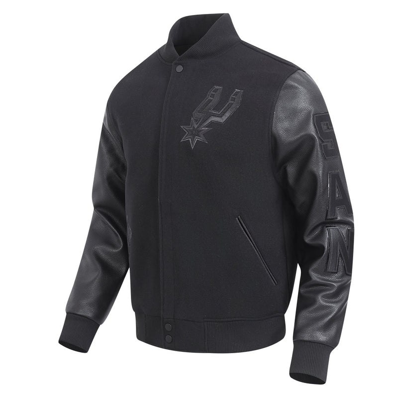 NFL SAN ANTONIO SPURS MEN'S VARSITY JACKET CLASSIC 3BK (BSA654489)