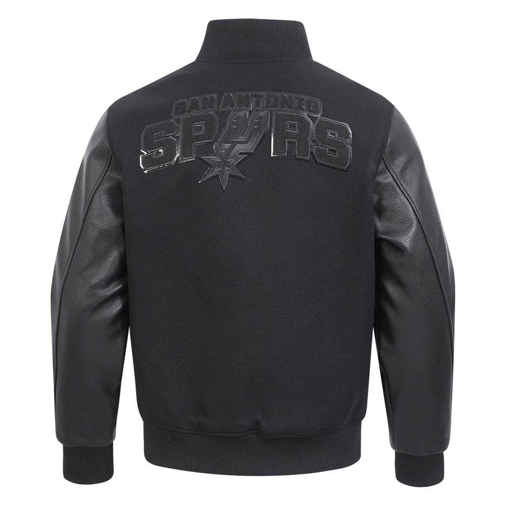 NFL SAN ANTONIO SPURS MEN'S VARSITY JACKET CLASSIC 3BK (BSA654489)