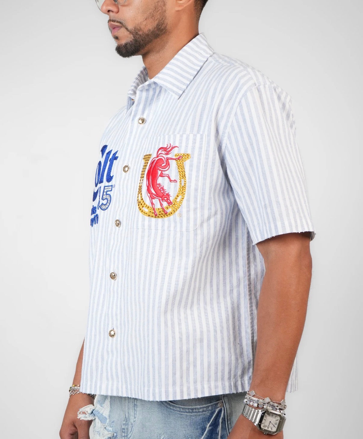 COLT 45 CLASSIC BLUE MECHANIC SHIRT