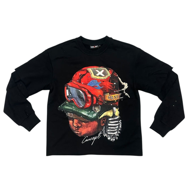 CONCEPT "CAPTAIN" LS Tee - BLK (CLSTEE_1)