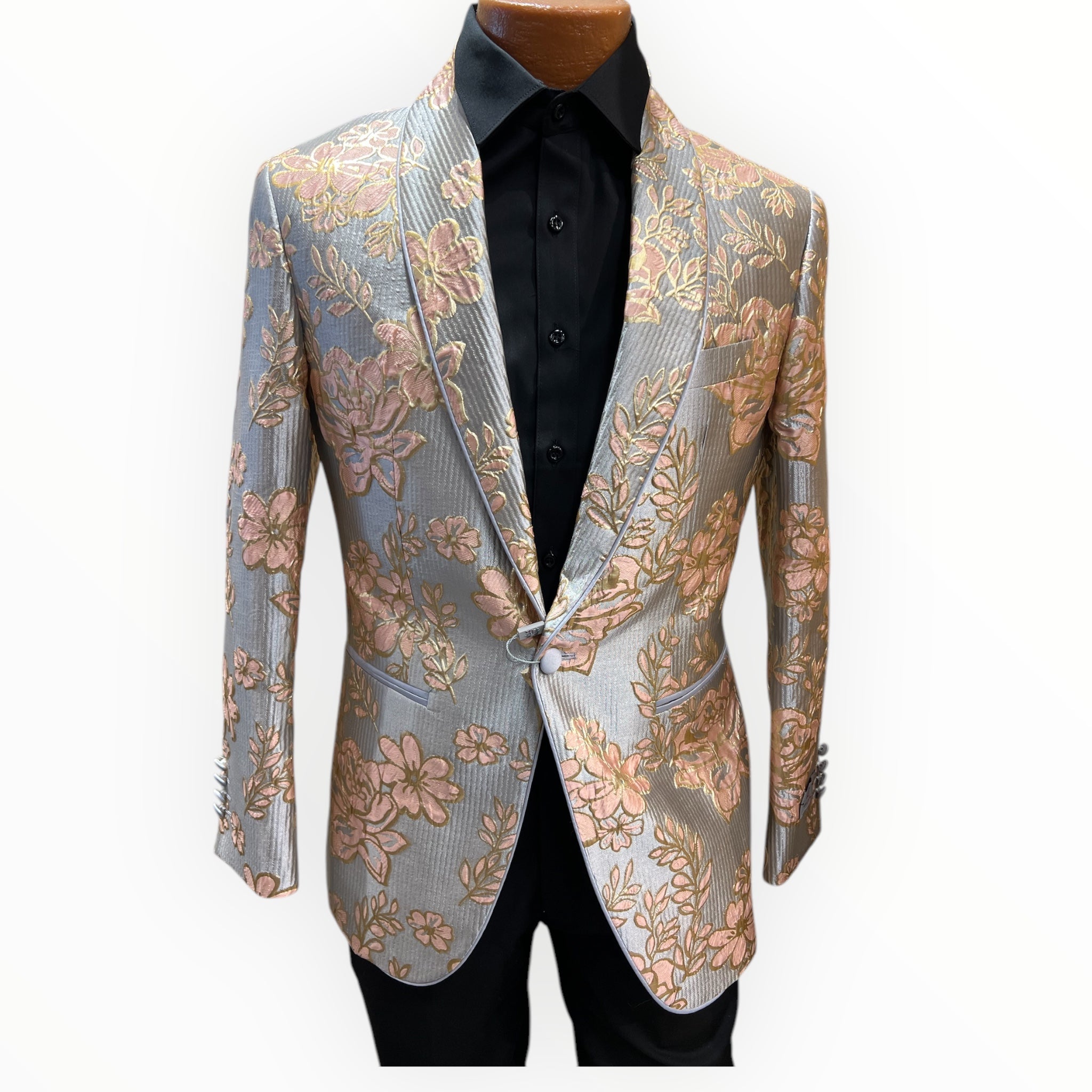 Kent & Park Silver & coral blazer