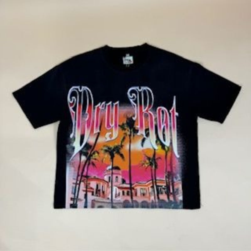 DRY ROT STASH HOUSE TEE BLACK (DR516)