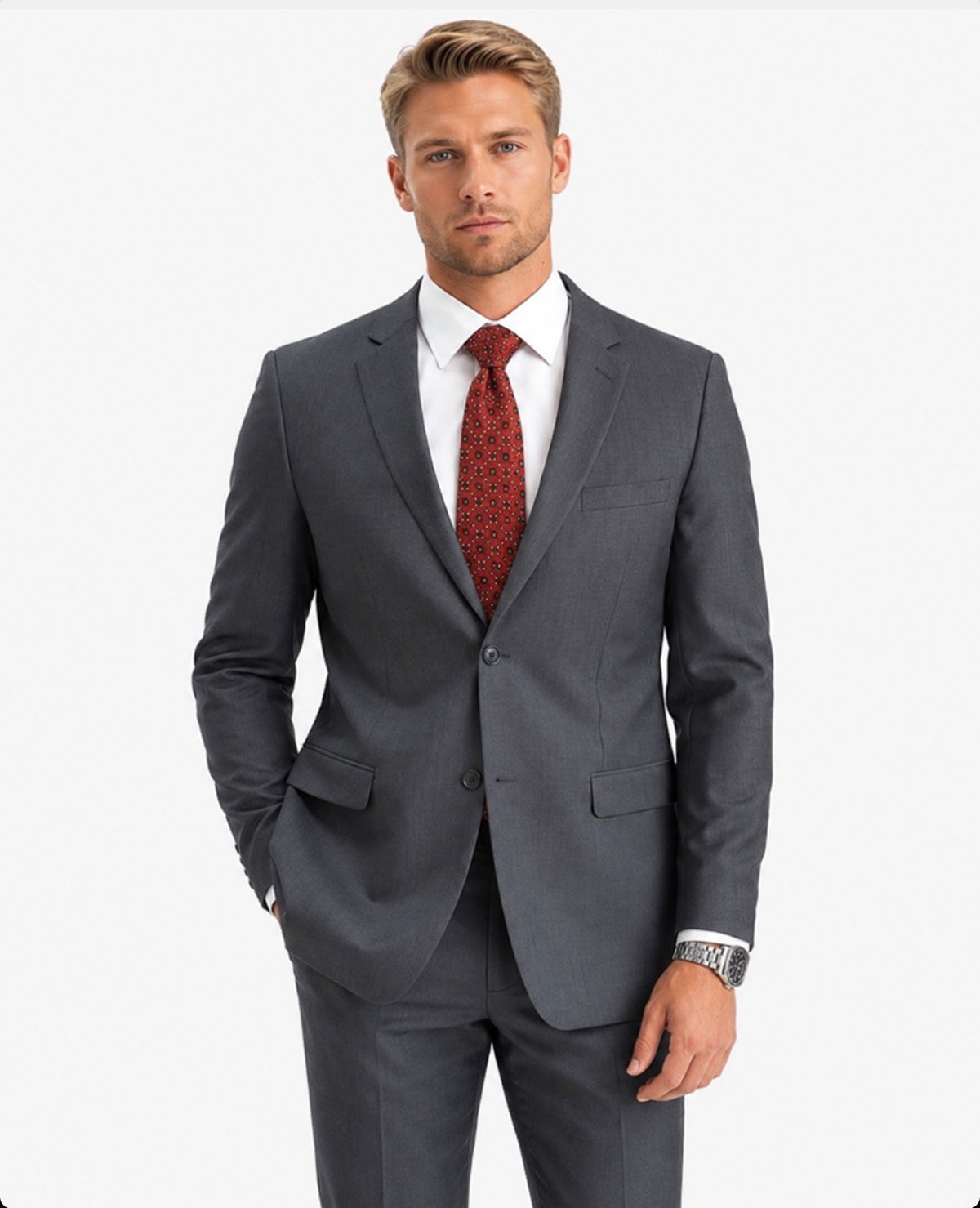 ELEGANZA BLACK SUIT ( charc)
