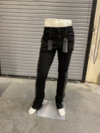 Waimea Black Studded Stacked Pants