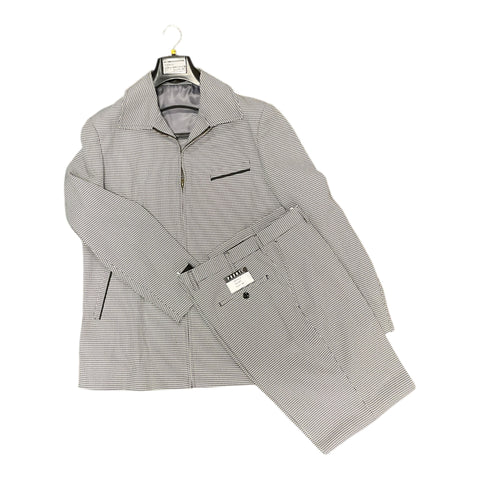 PRONTI  Houndstooth zipper jacket set