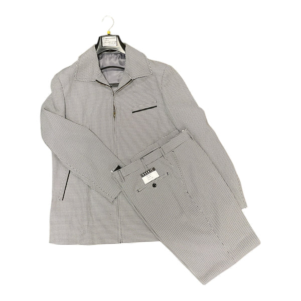 PRONTI  Houndstooth zipper jacket set