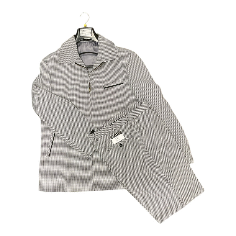 PRONTI  Houndstooth zipper jacket set