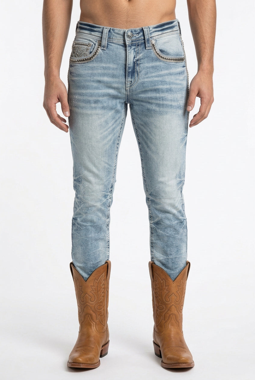 De-Niko Slim Straight Jeans