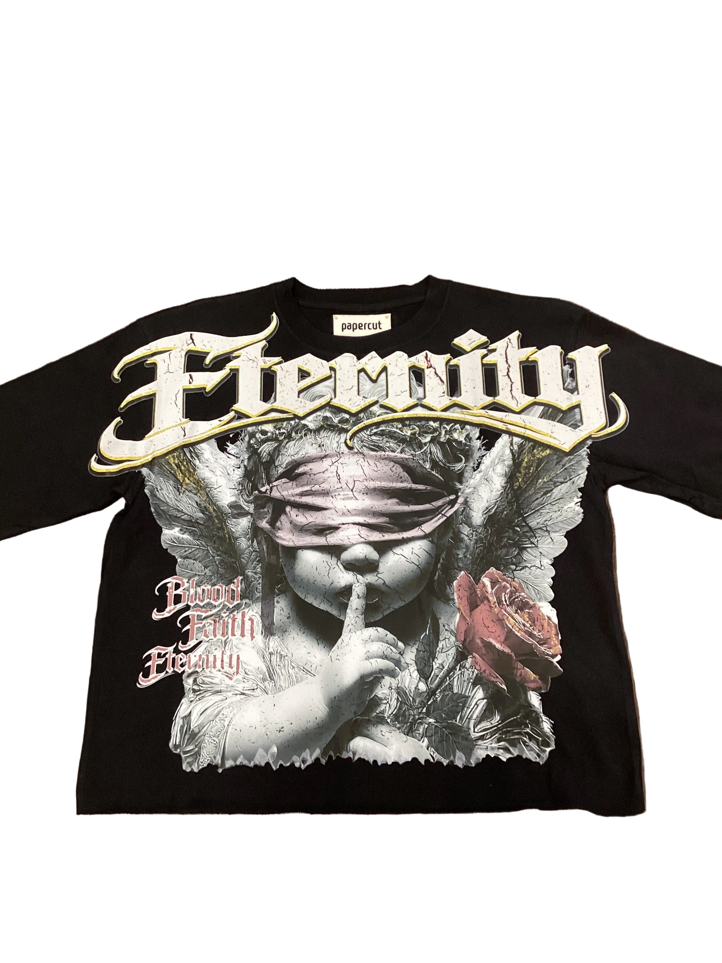 Papercut crop Tee