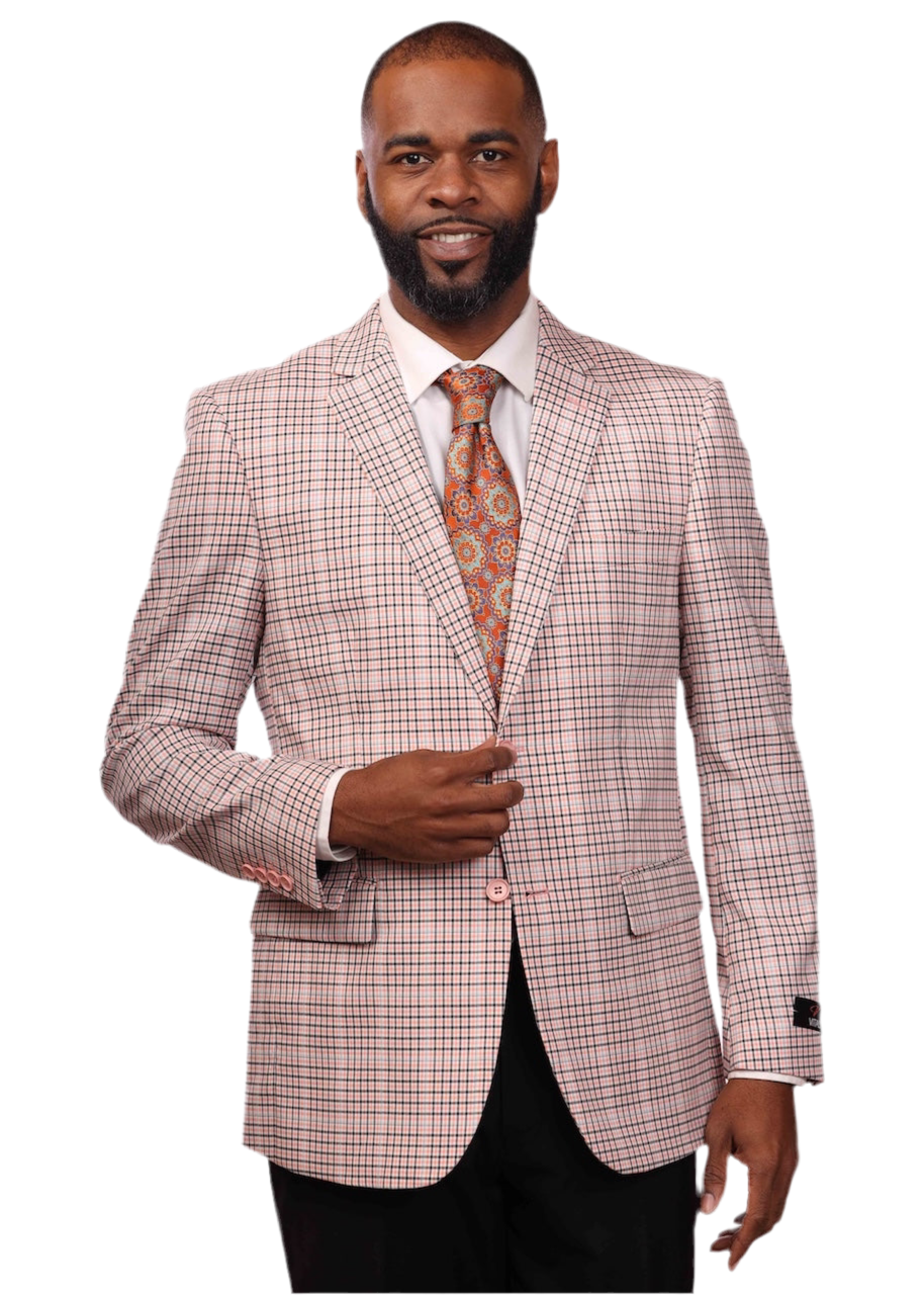 Men's 3 pc Notch lapel suit with solid vest and pants from VITALI [M9014]
