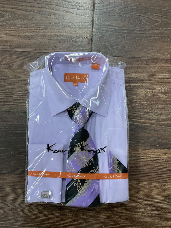 Karl Knox Lilac Dress Shirt for Men