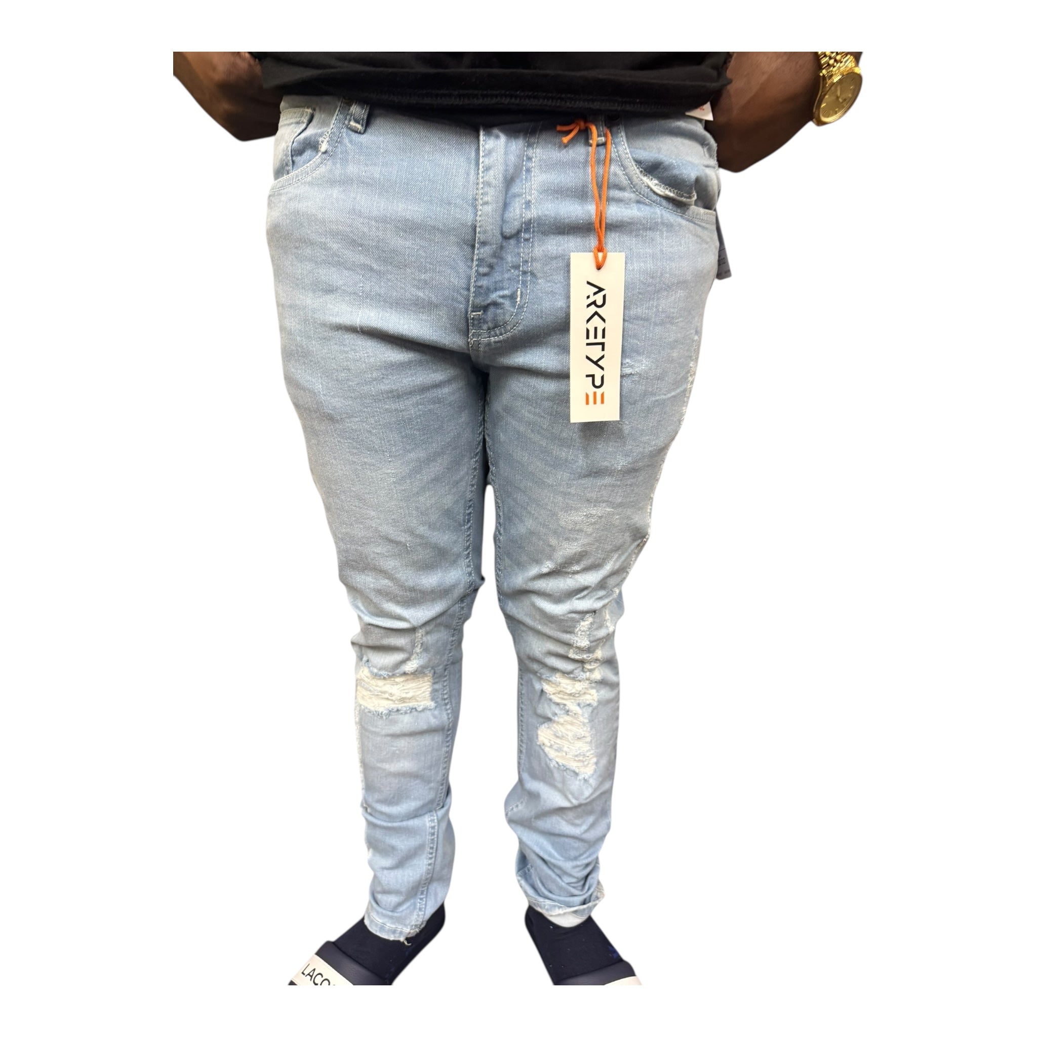 Bolt ripped Slim Jeans from Arketype