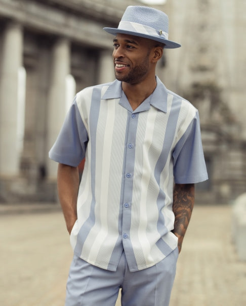 Chambray Leisure 2 pc set (2405D)