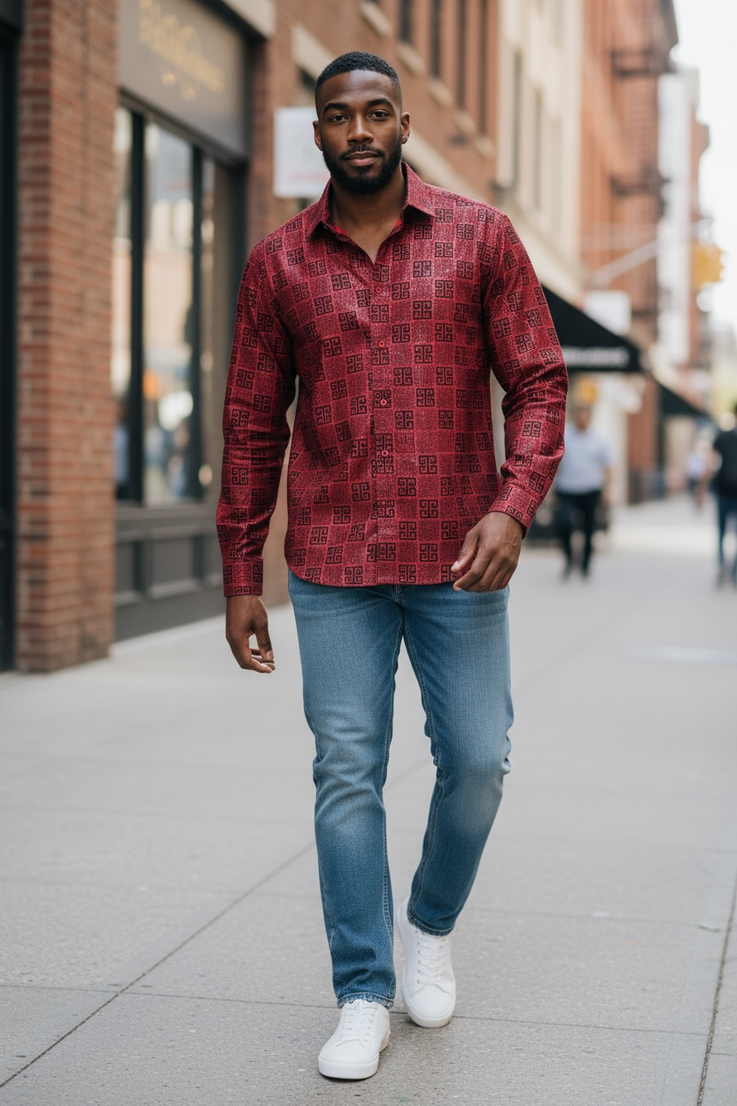 Suslo couture Red collection SC985 for Men