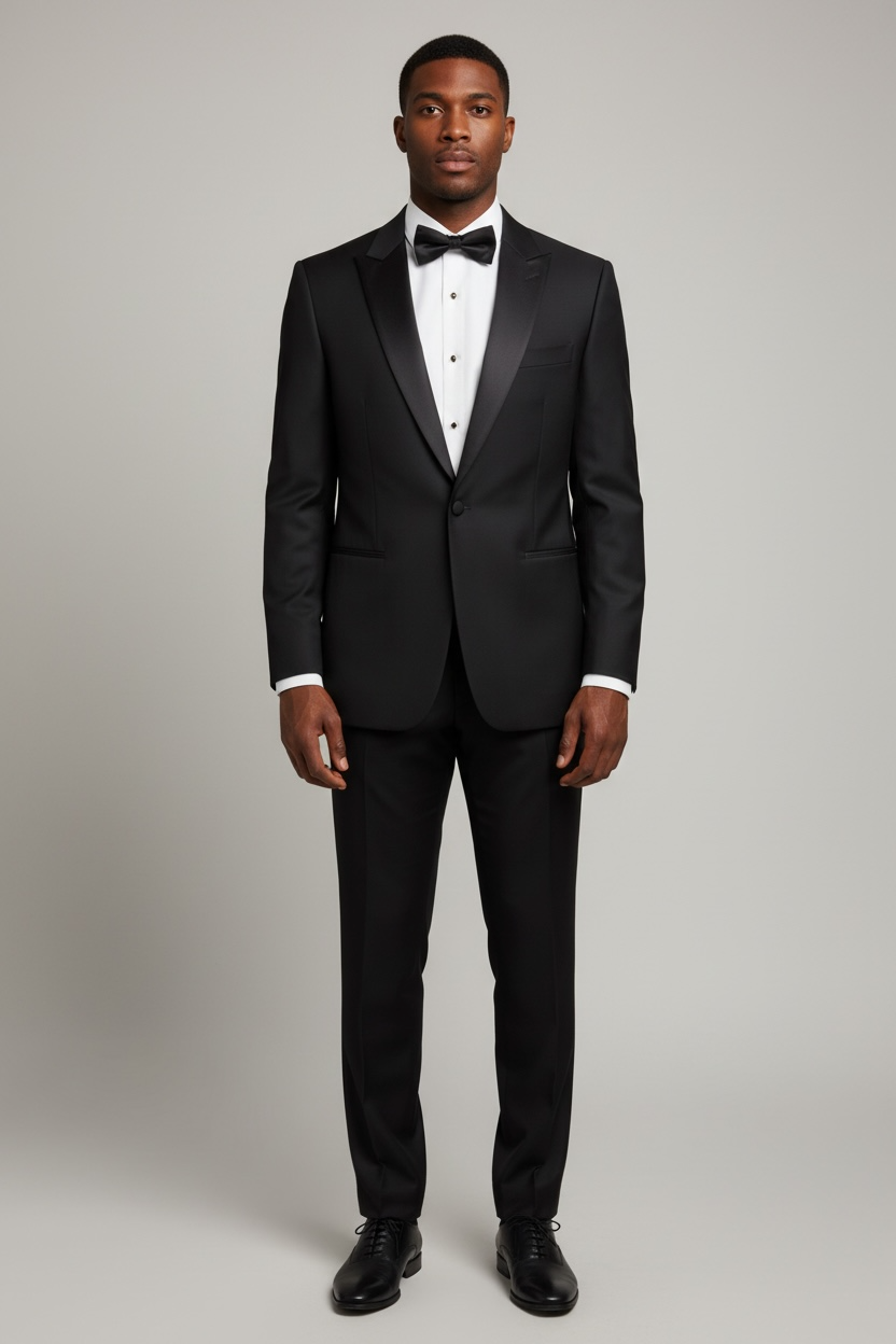 Vinci slim fit black tuxedo(T-SC900)