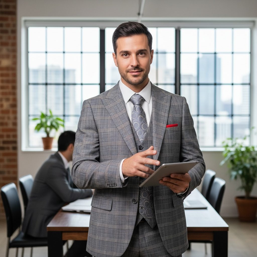 Statement Double breasted suit