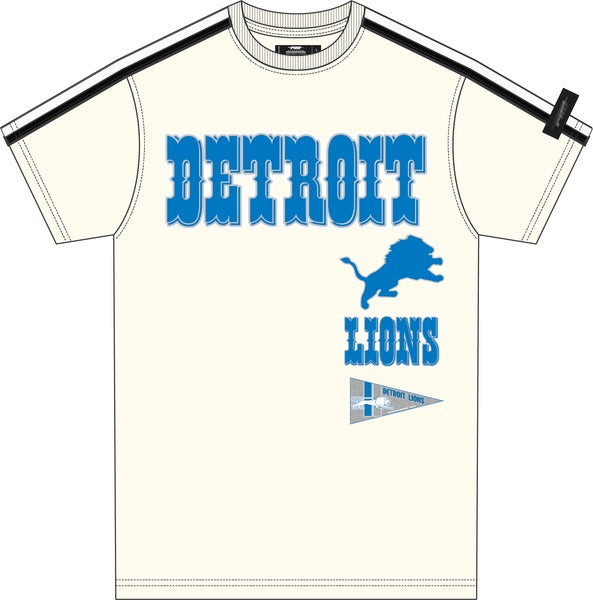 DETROIT LIONS RETRO CLASSIC SJ STRIPED Tee by Pro Standard