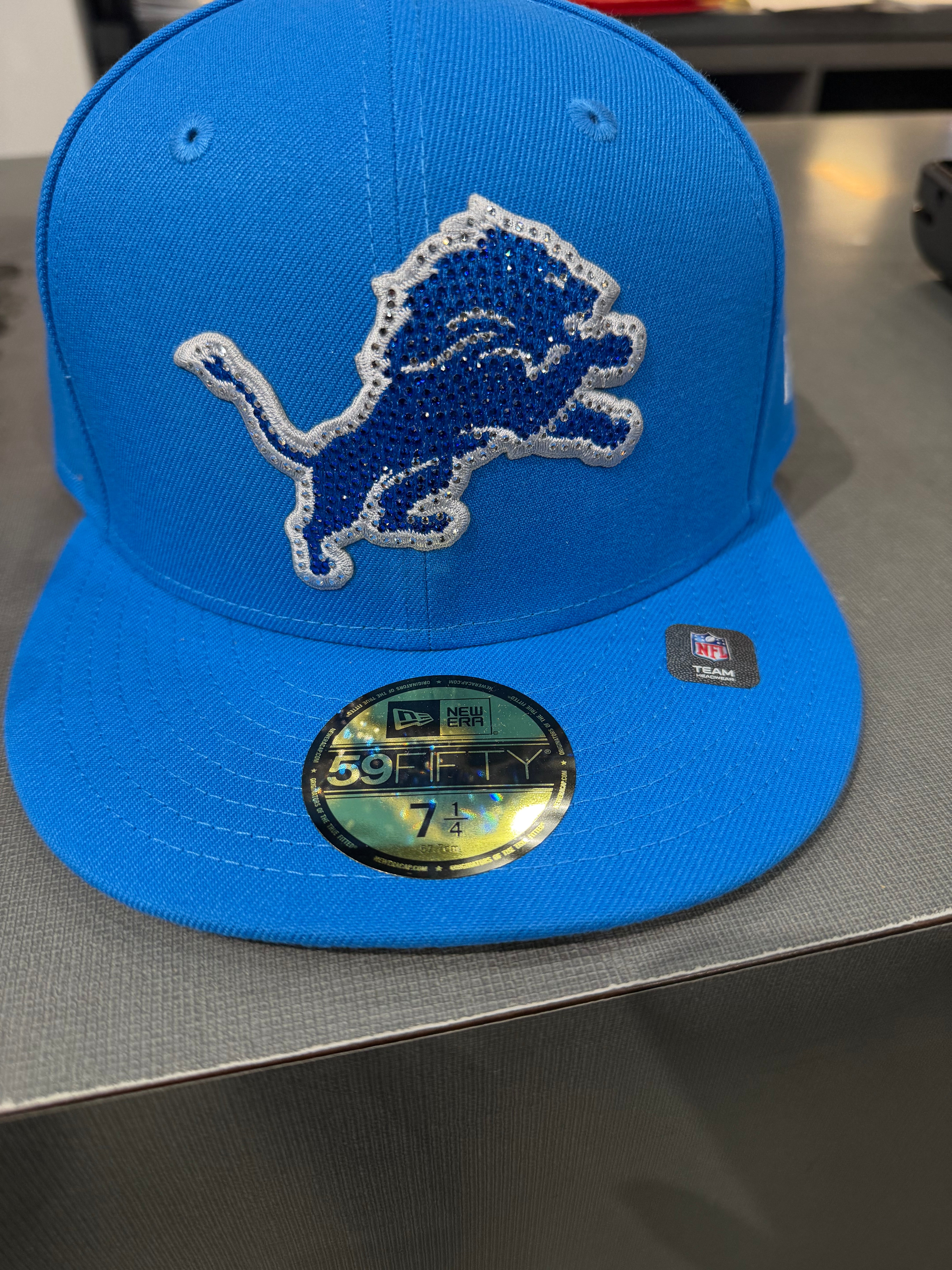 New Era Detroit Lions Rhinestone Fitted Hat