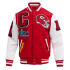 NFL KANSAS CITY CHIEFS MEN'S VARSITY JACKET MASH UP (FKC6410438)