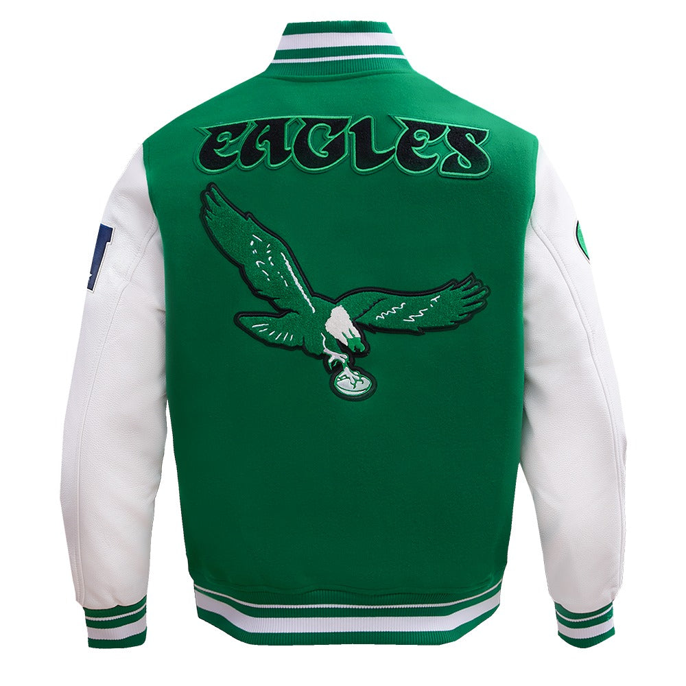 NFL PHILADELPHIA EAGLES MEN'S VARSITY JACKET RETRO CLASSICS (FPE643528)