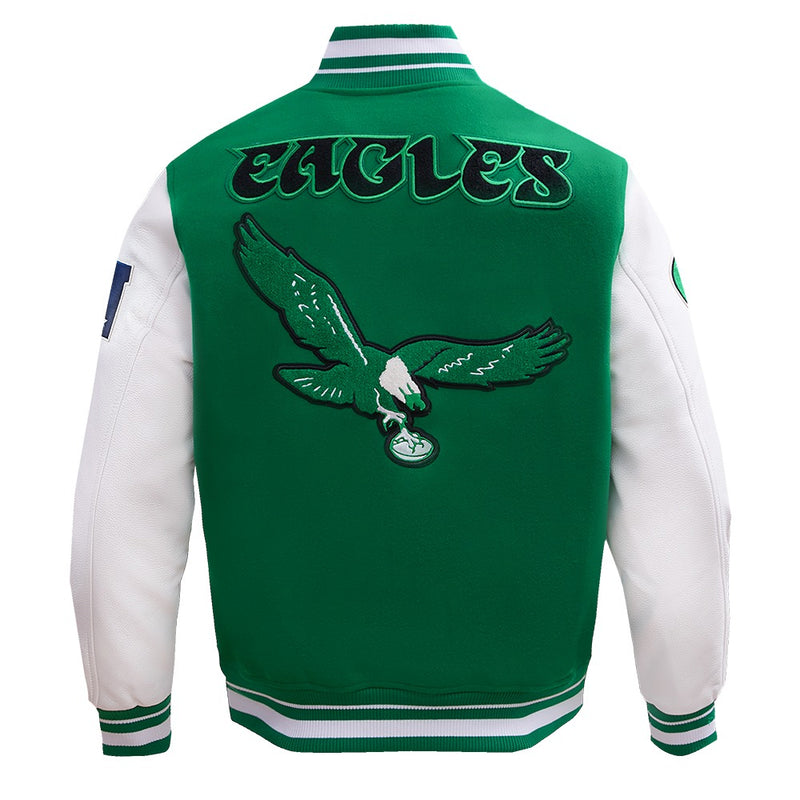 NFL PHILADELPHIA EAGLES MEN'S VARSITY JACKET RETRO CLASSICS (FPE643528)