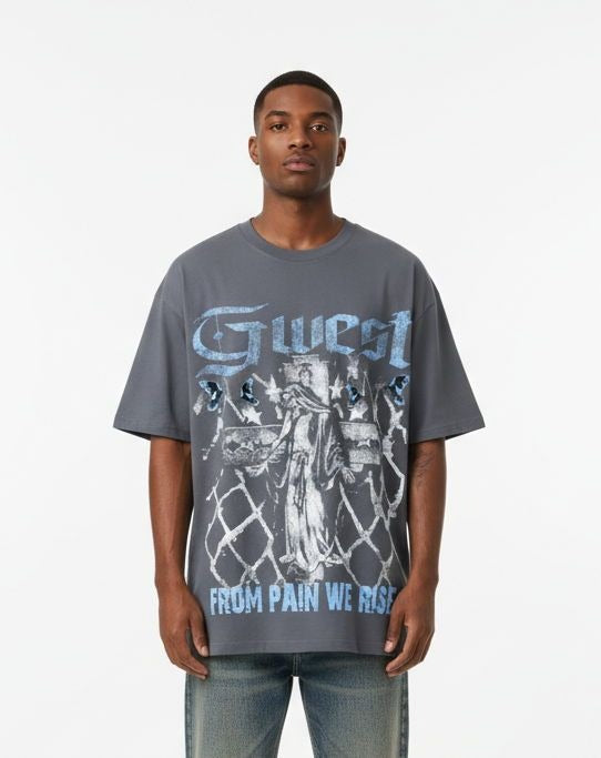 G WEST FROM PAIN WE RISE TEE (GWJMT9453)