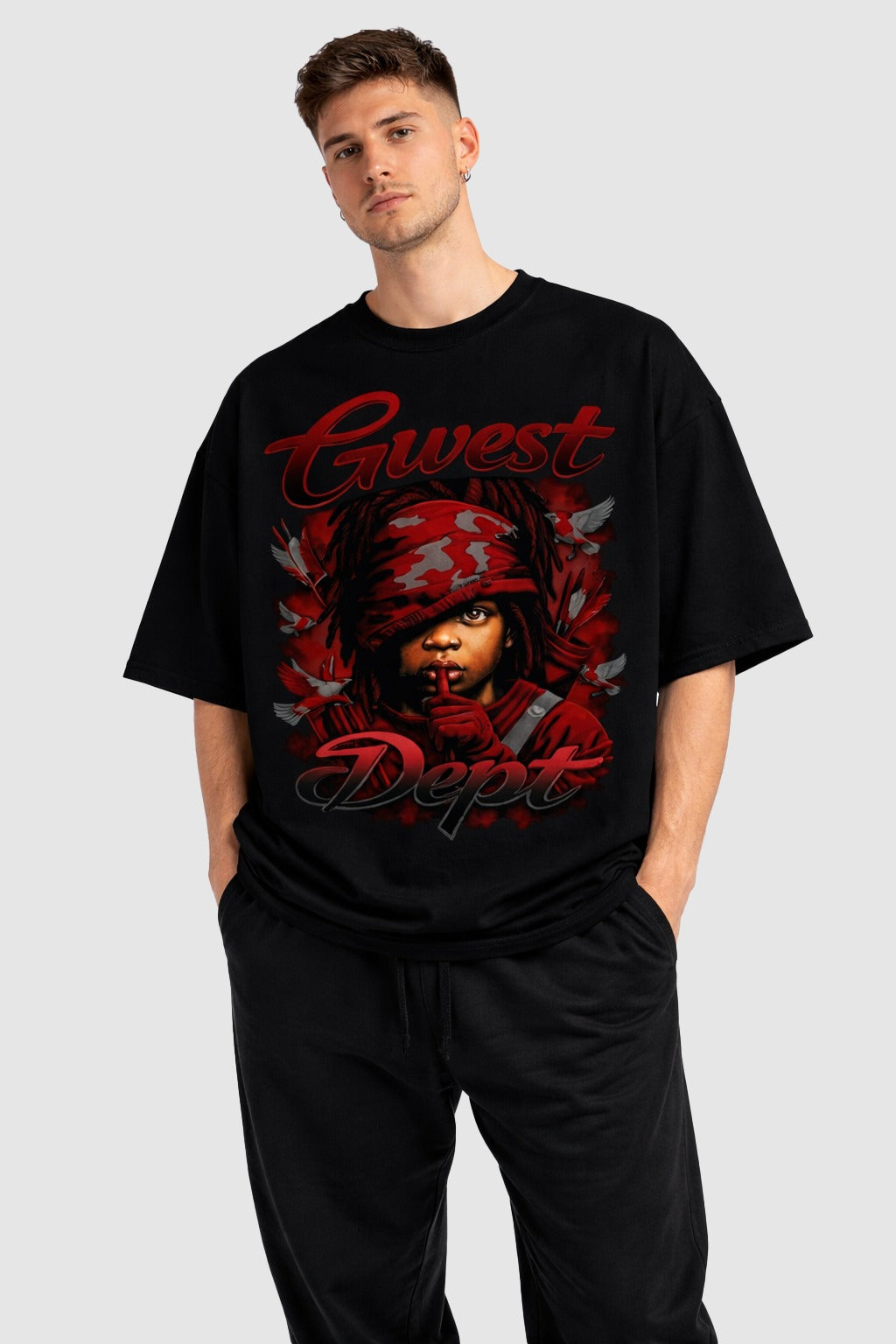 G WEST BROKEN ANGEL TEE