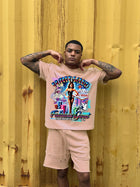 G WEST GET LUCKY PINK TEE [GWJMTDS9240]