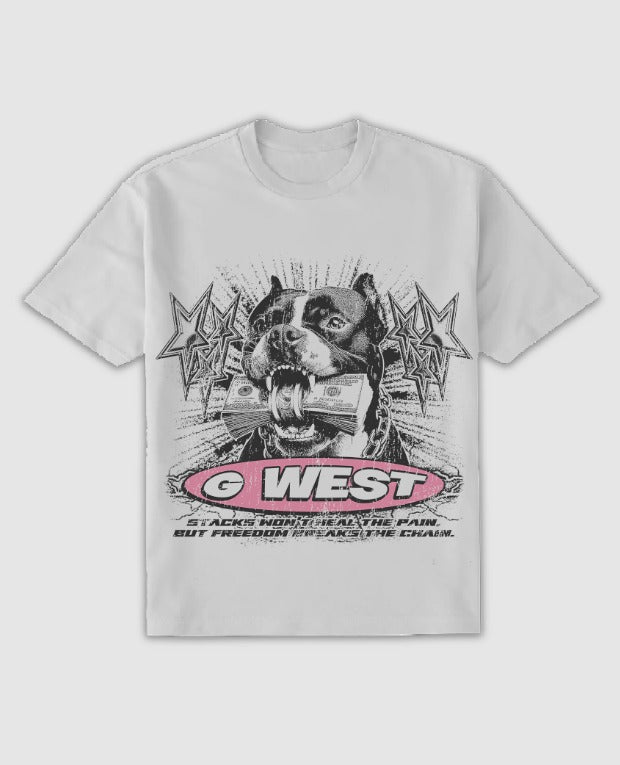 G WEST BARKIN BUCKS TEE (GWPBASTFG9278)
