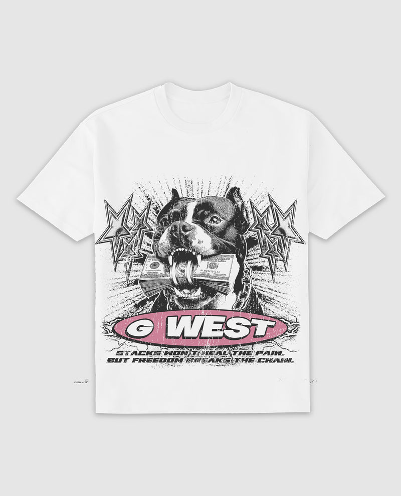 G WEST BARKIN BUCKS TEE (GWPBASTFG9278)