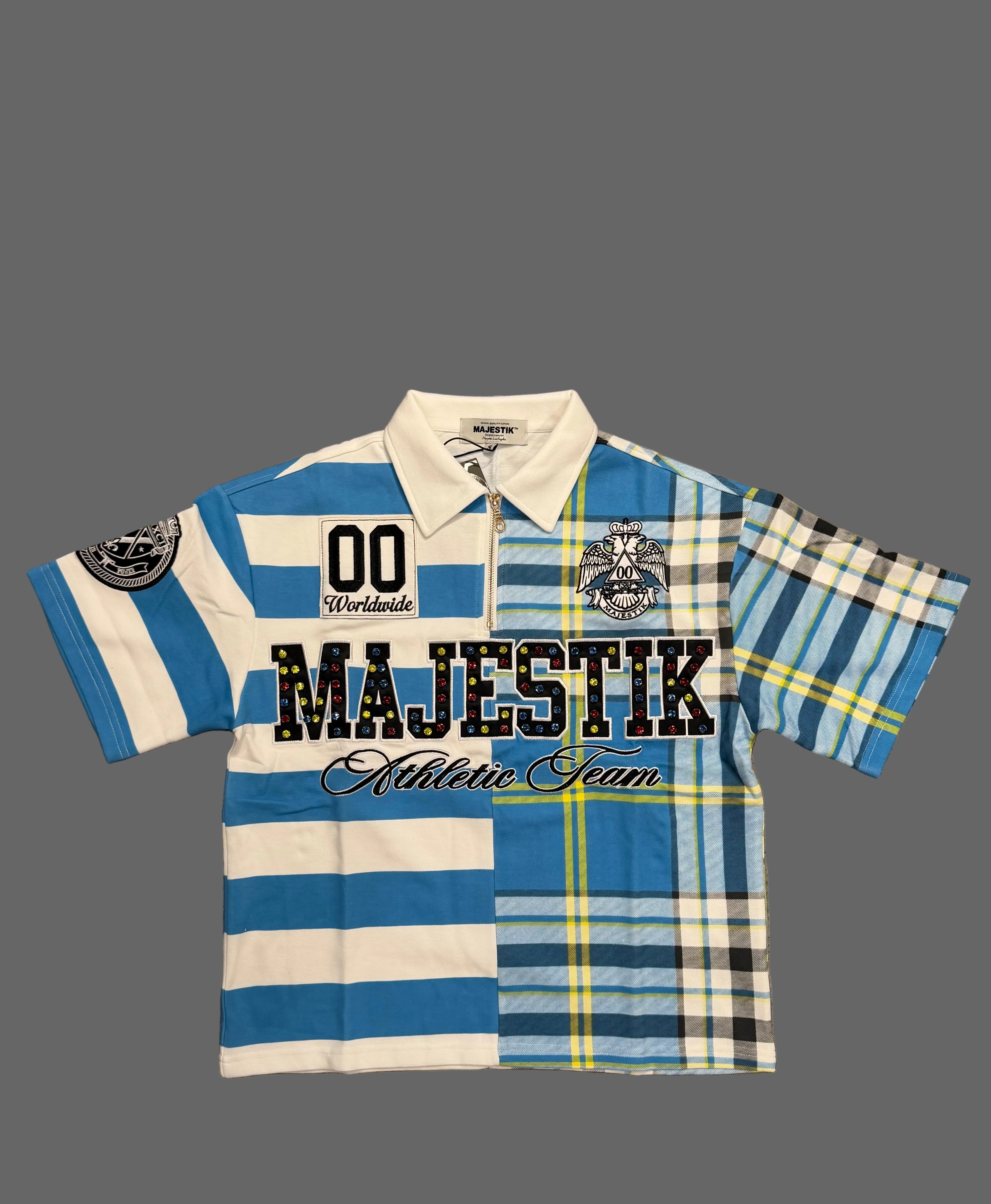 Majestik Plaid Polo