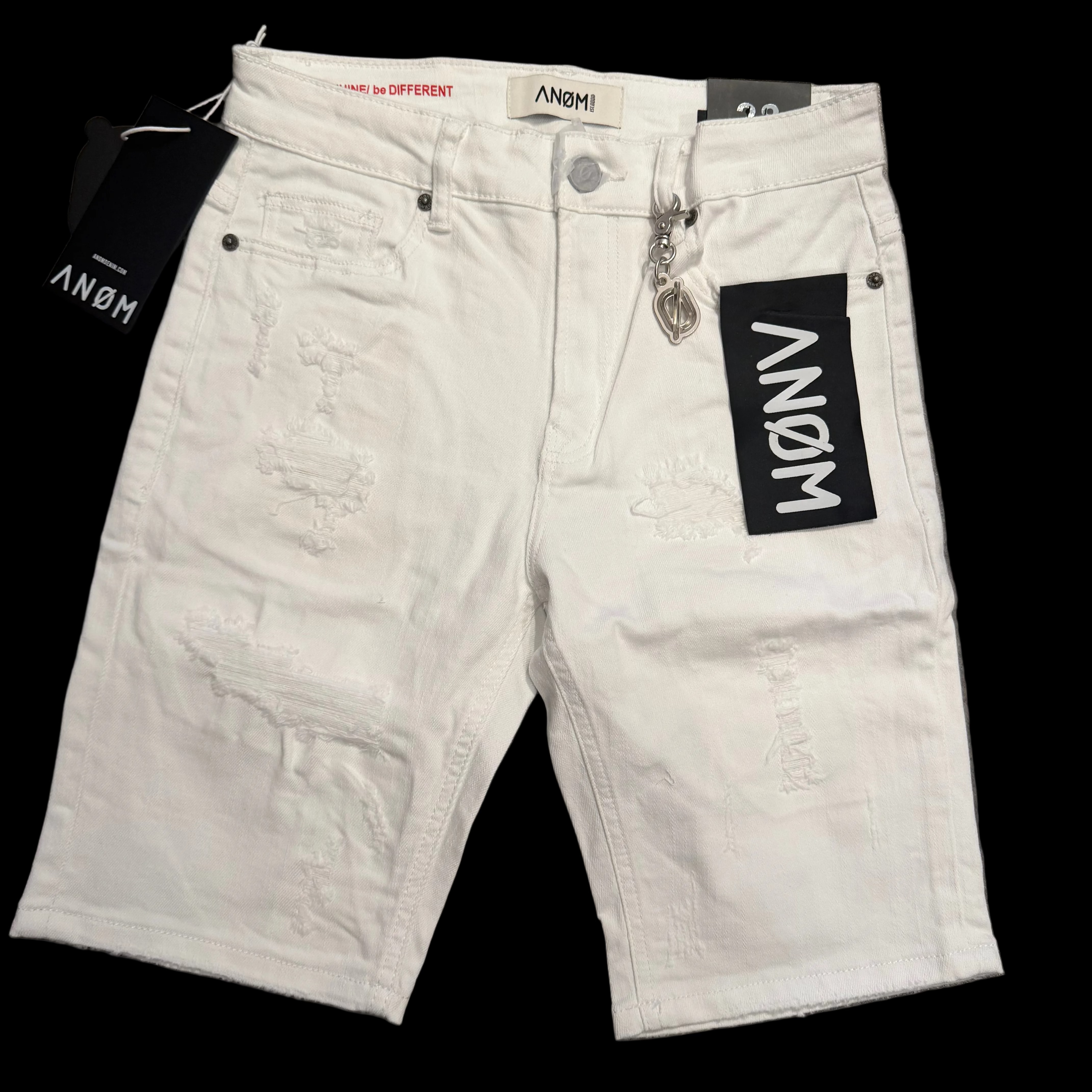 ANOM SLIM DENIM SHORTS