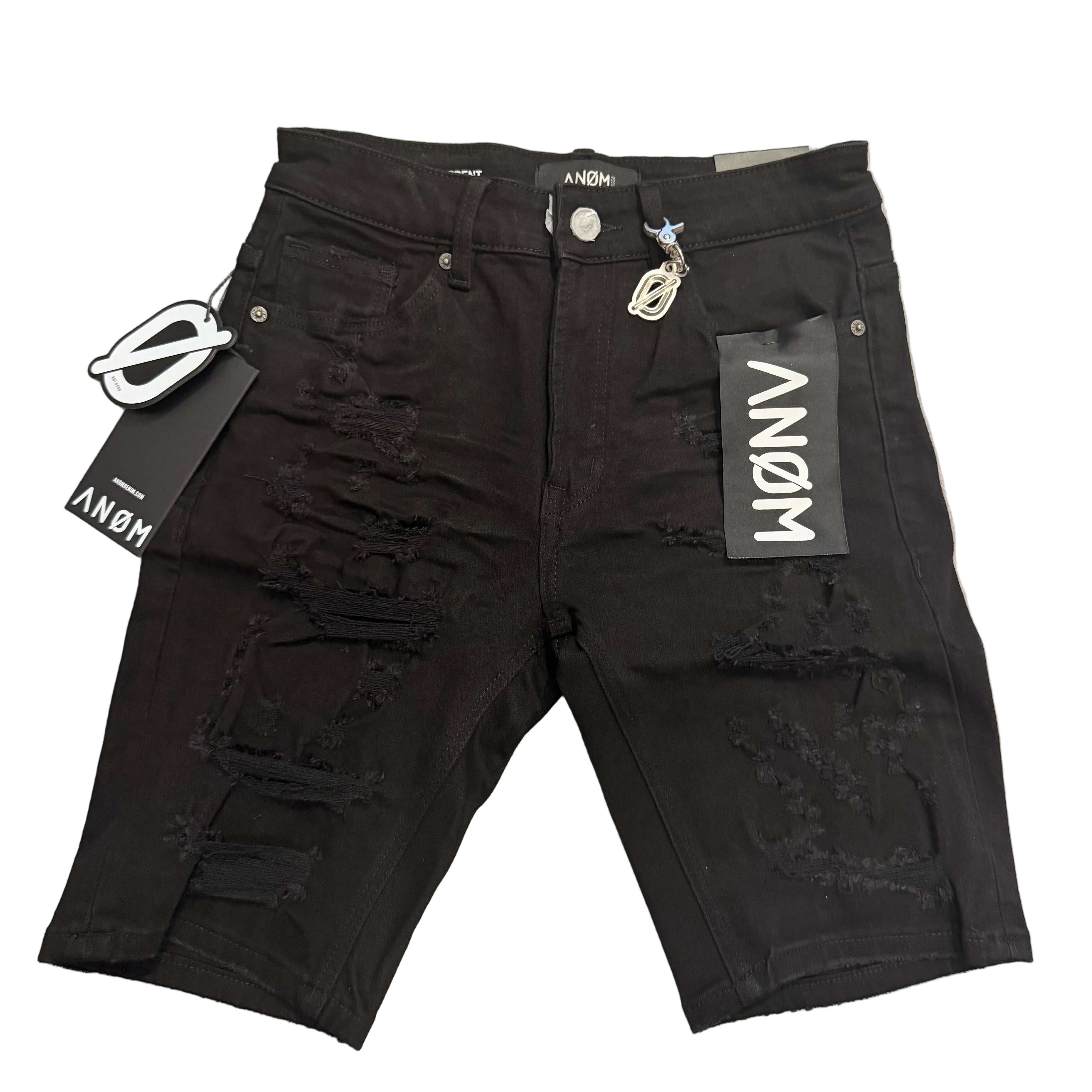 ANOM SLIM DENIM SHORTS