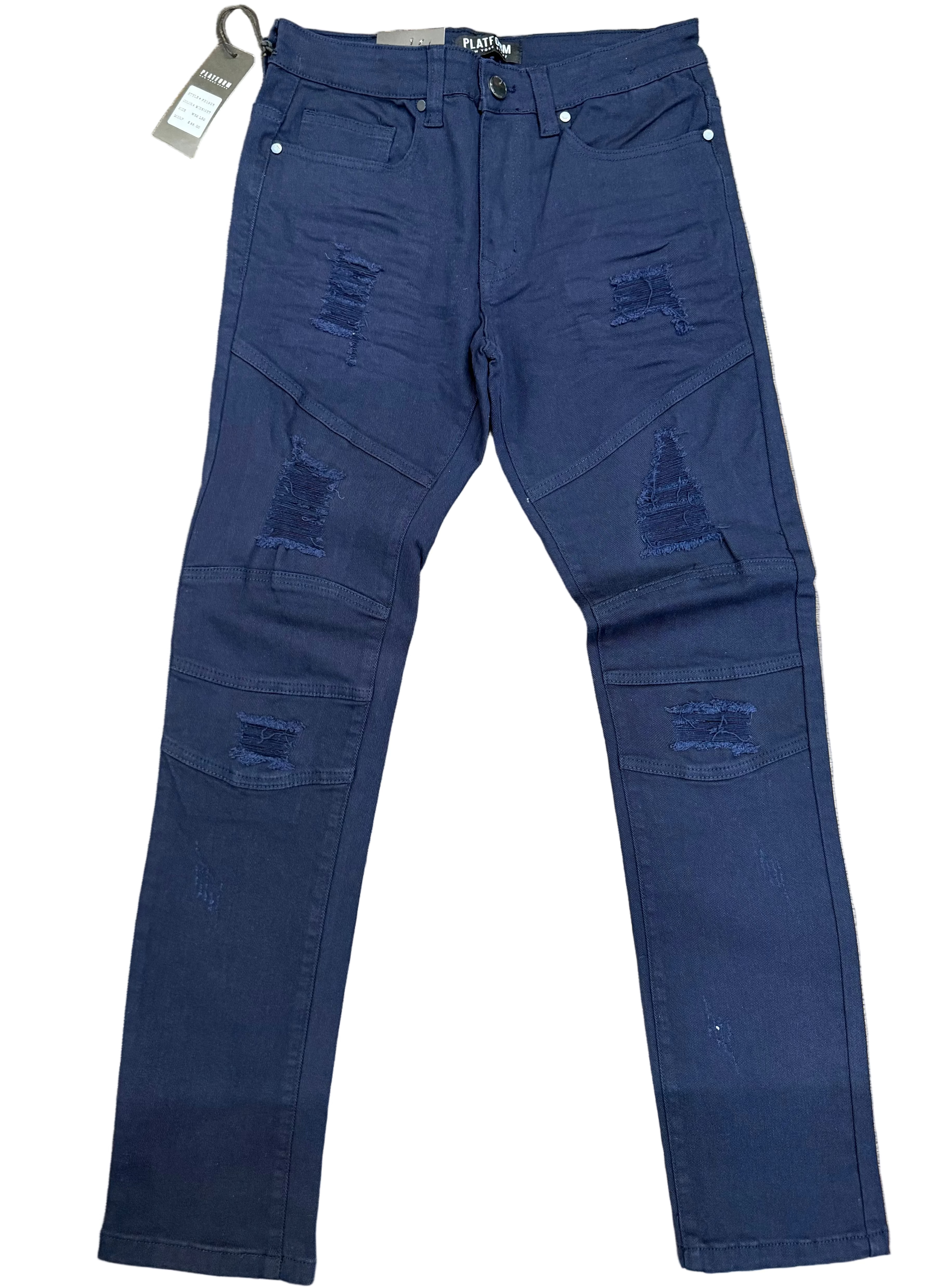 Platform Navy Slim Jeans