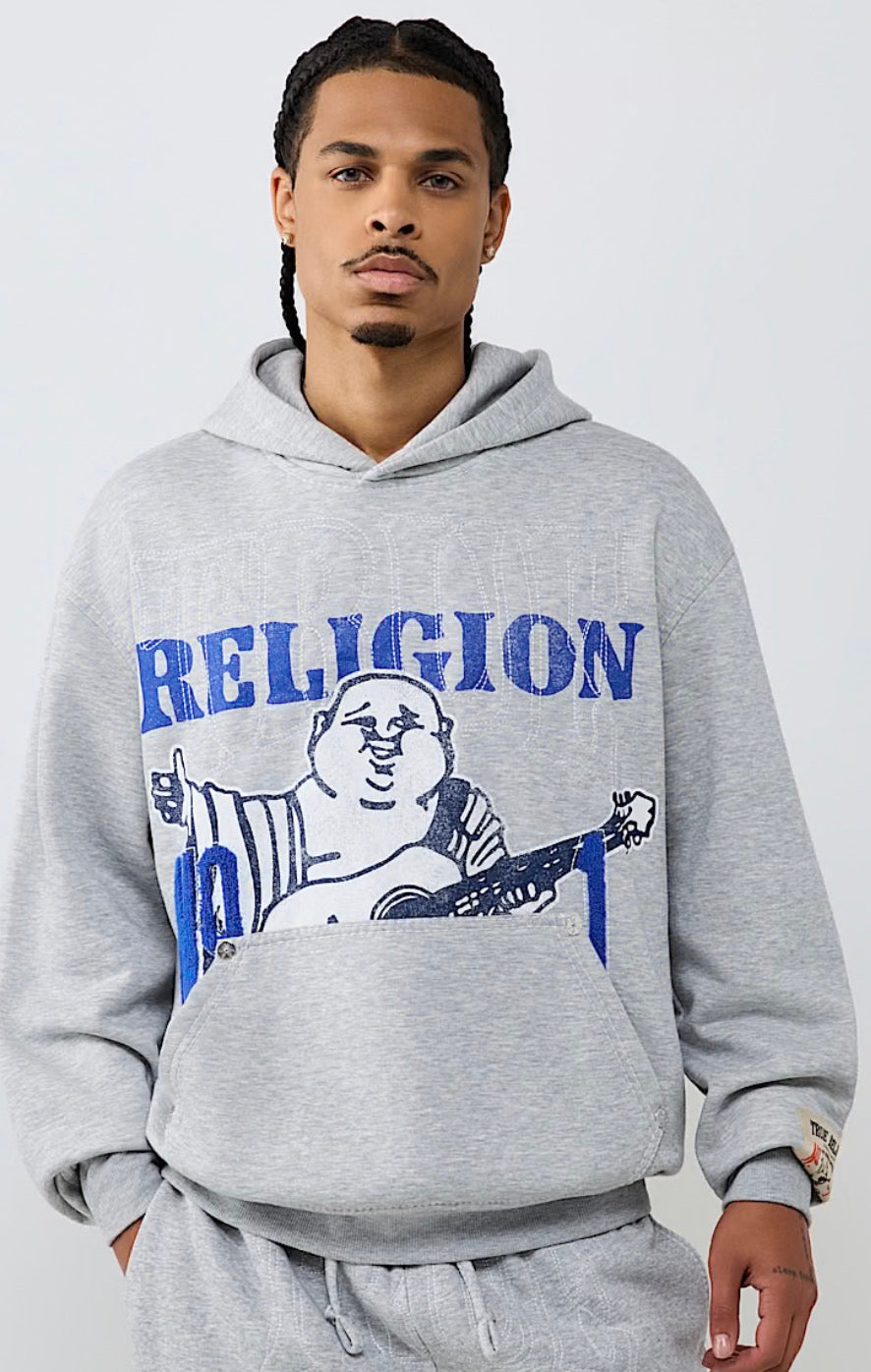 True Religion No. 1 Logo Big T Hoodie