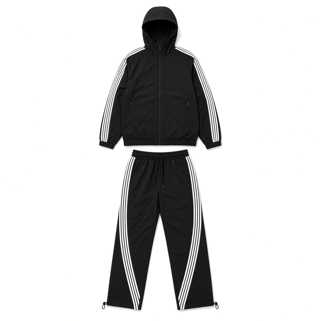 Stripped Nylon Jumpsuit