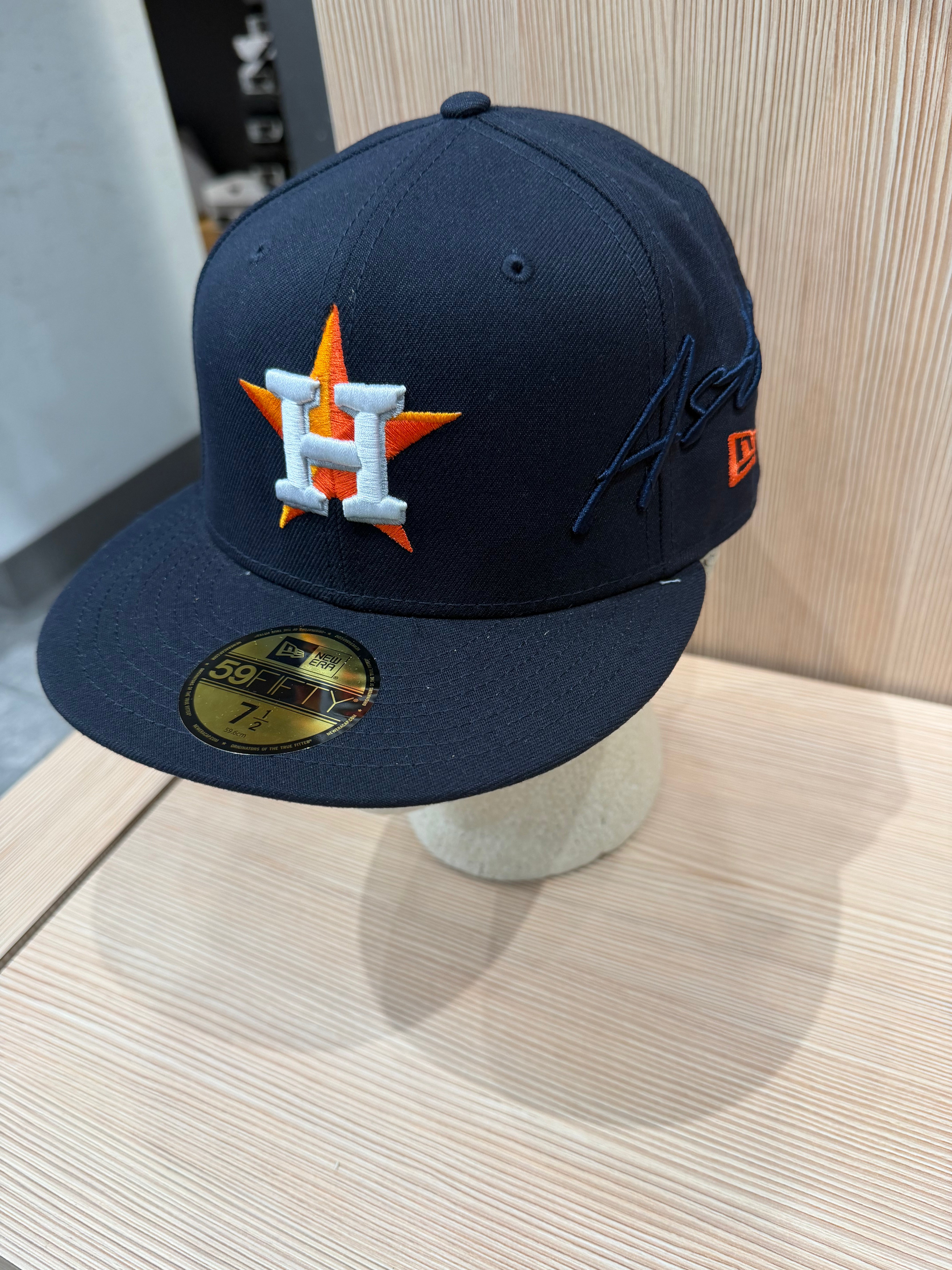 New Era Astros Side Scripted Fitted