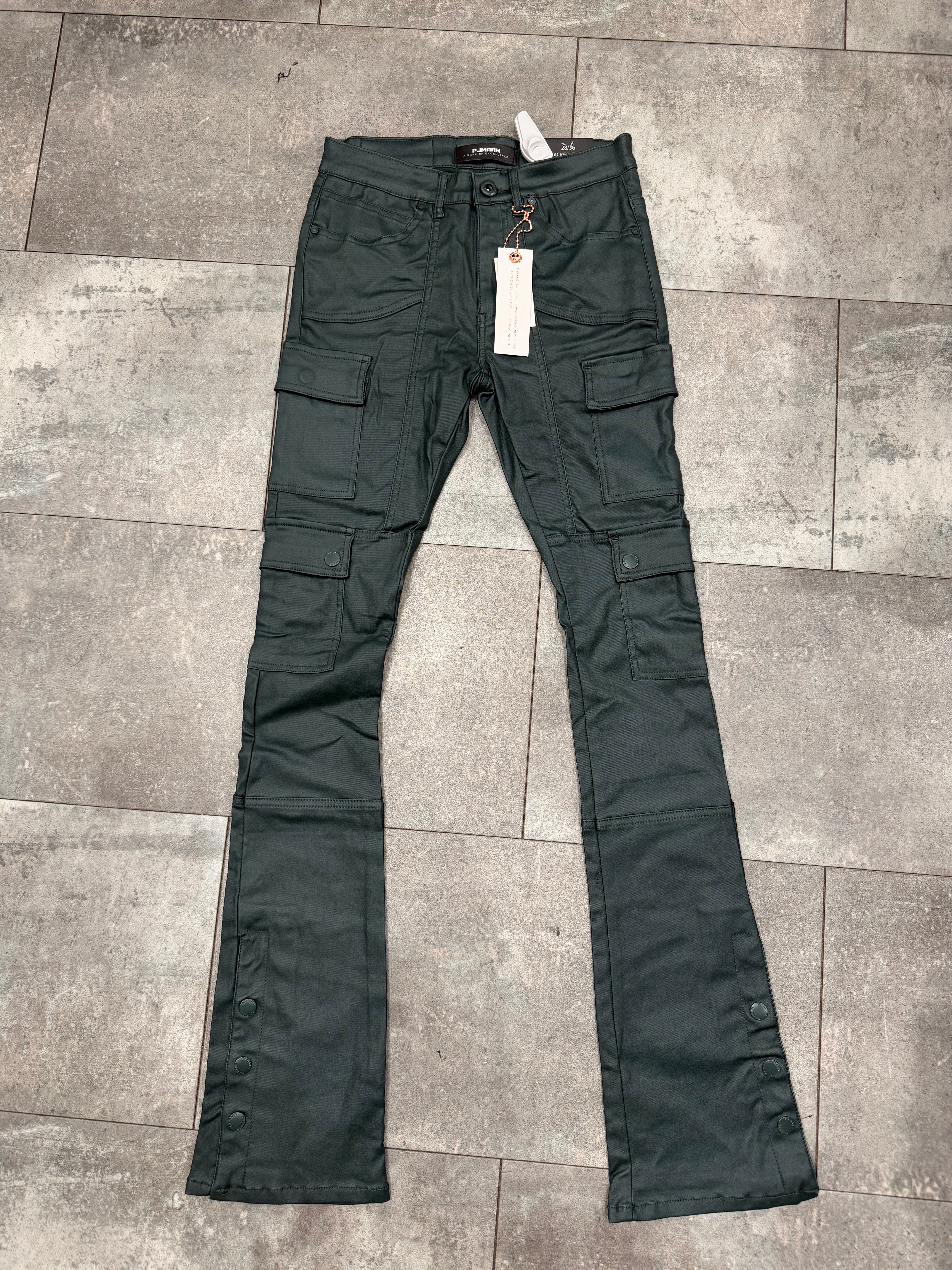 PJ Mark Stacked Leather Pants