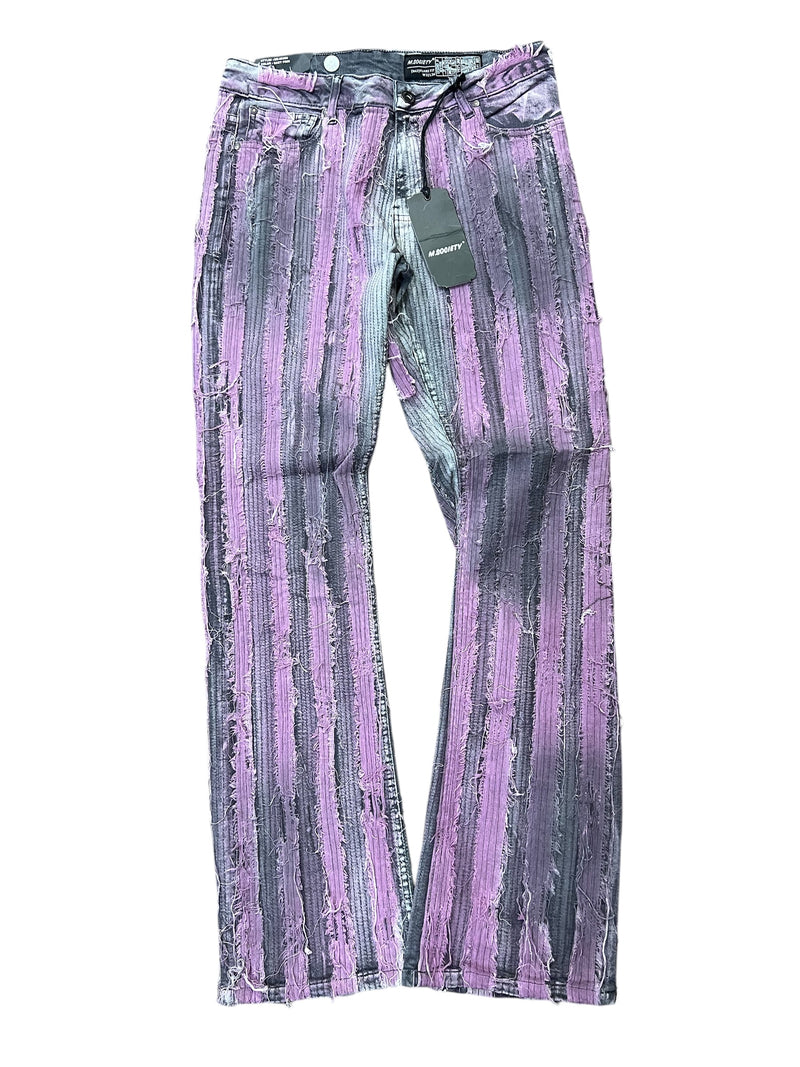 M.SOCIETY Flare fit jeans with Burnt Effect