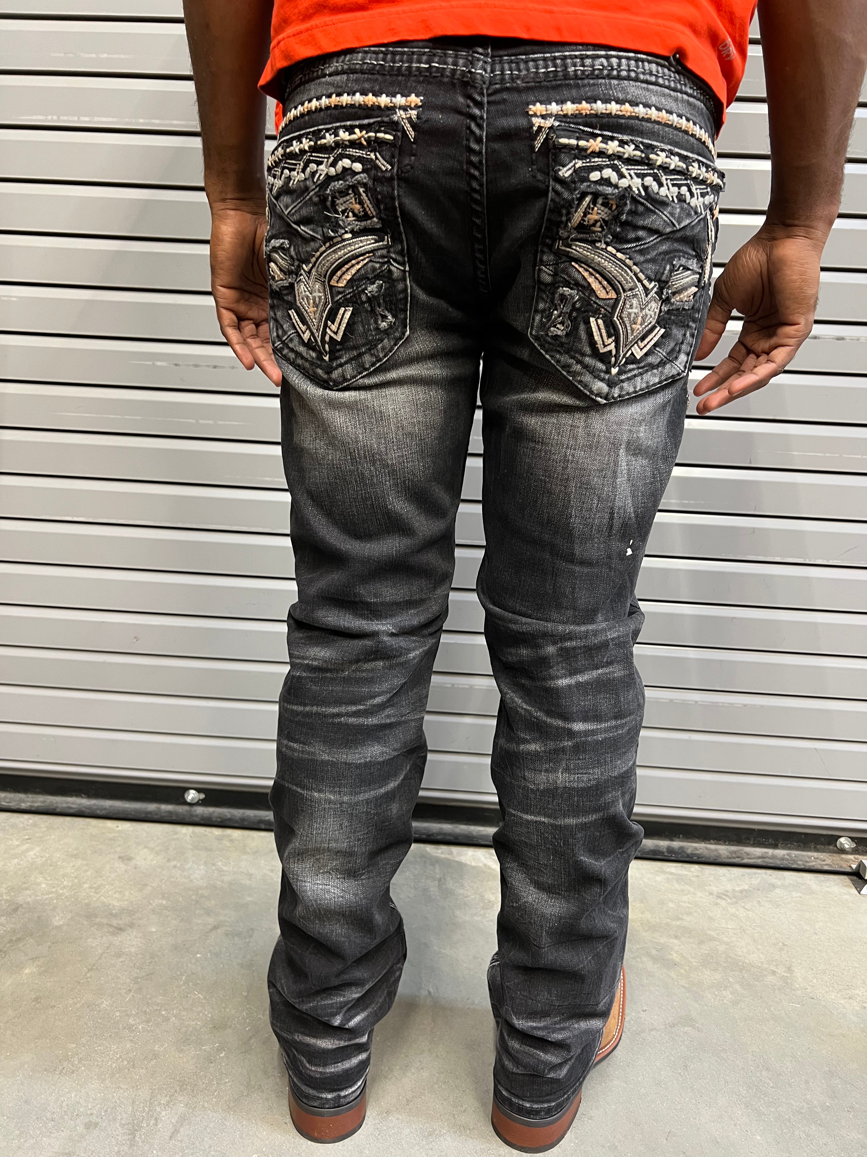DE NIKO JEANS BLACK FADE
