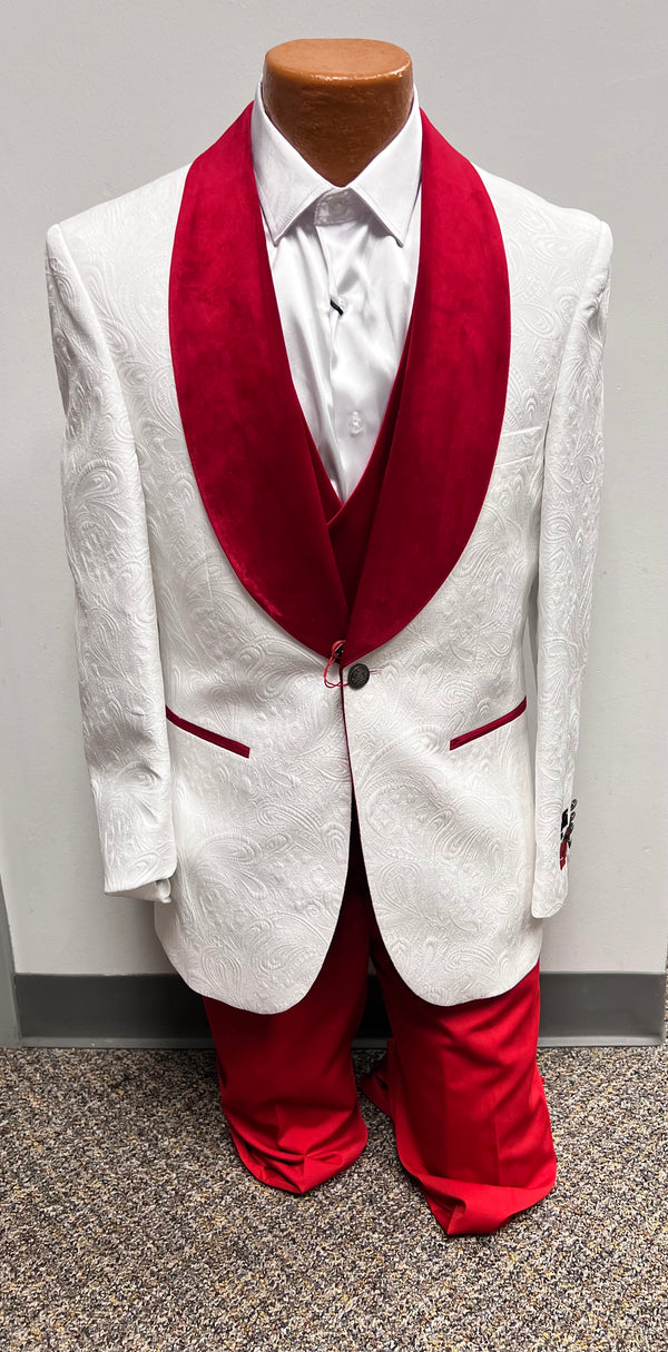 Jacquard suit by Mazari