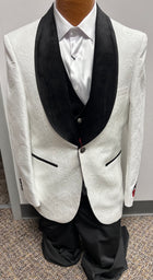 Jacquard suit by Mazari