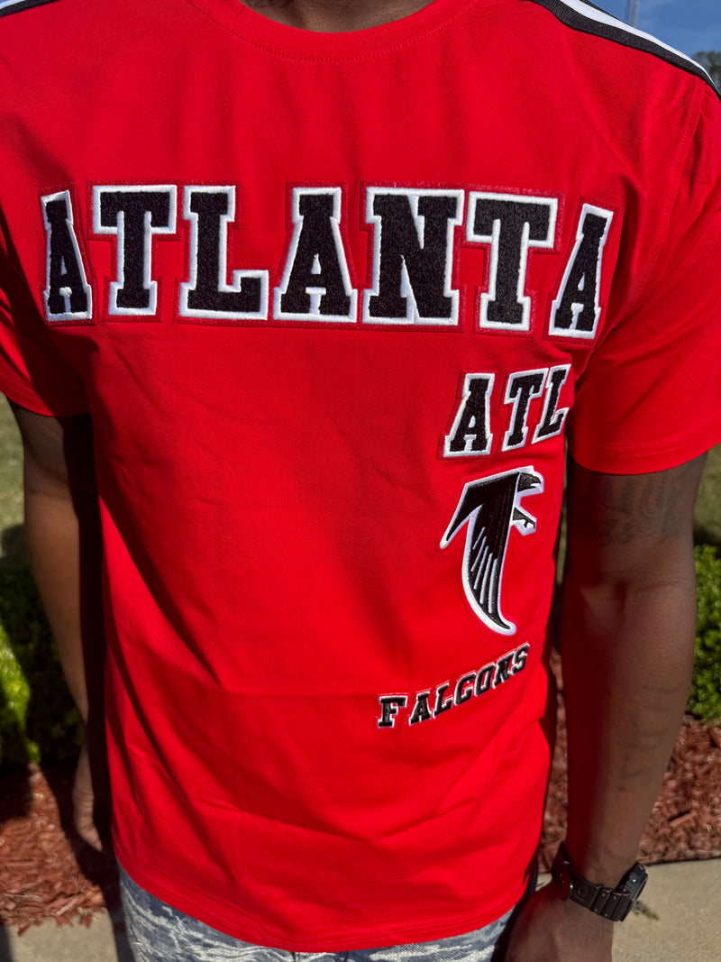 ATLANTA FALCONS RETRO CLASSIC SJ STRIPED Tee by Pro Standard