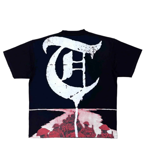 "ONE THOUGHT" Black Tee (TC-24-864(S))
