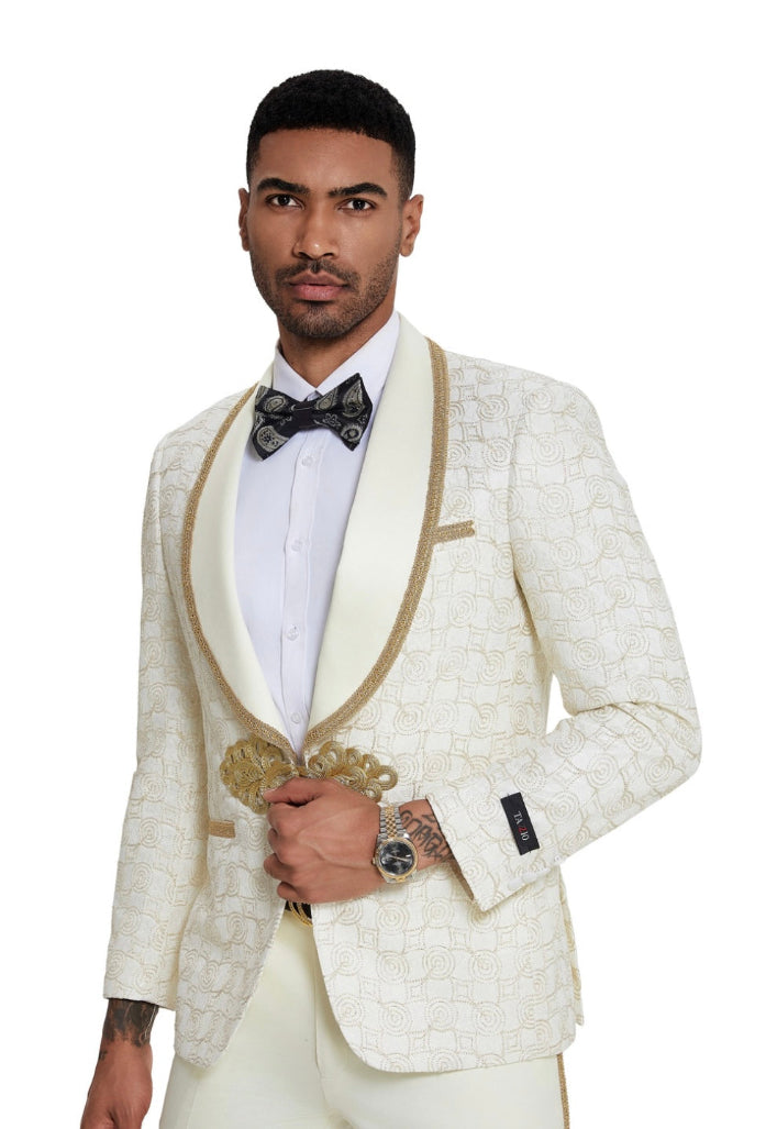 Skinny Fit Swirl Tuxedo [M419SK] by Tazzio