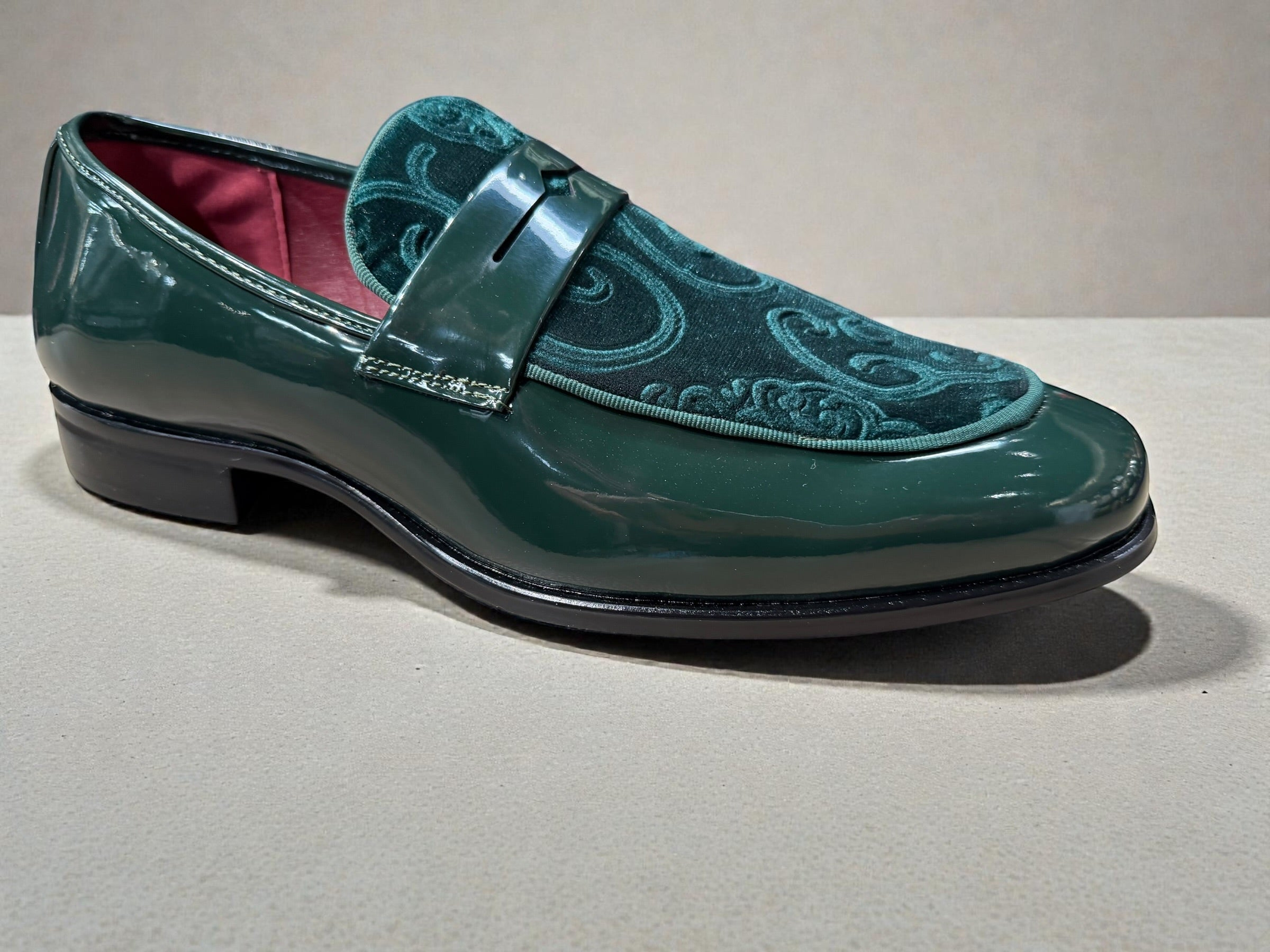 Terroni dress shoes for men [S77] with velvet design