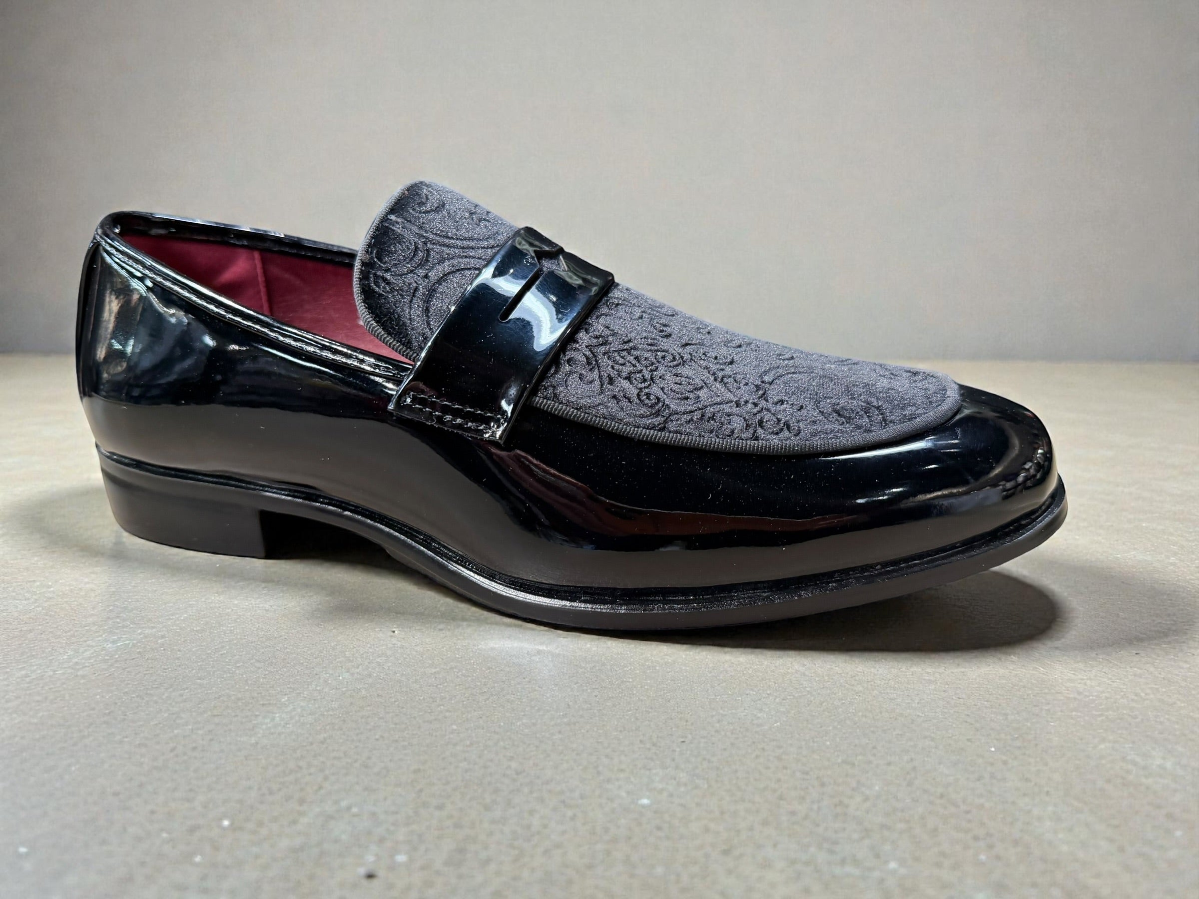 Terroni dress shoes for men [S77] with velvet design