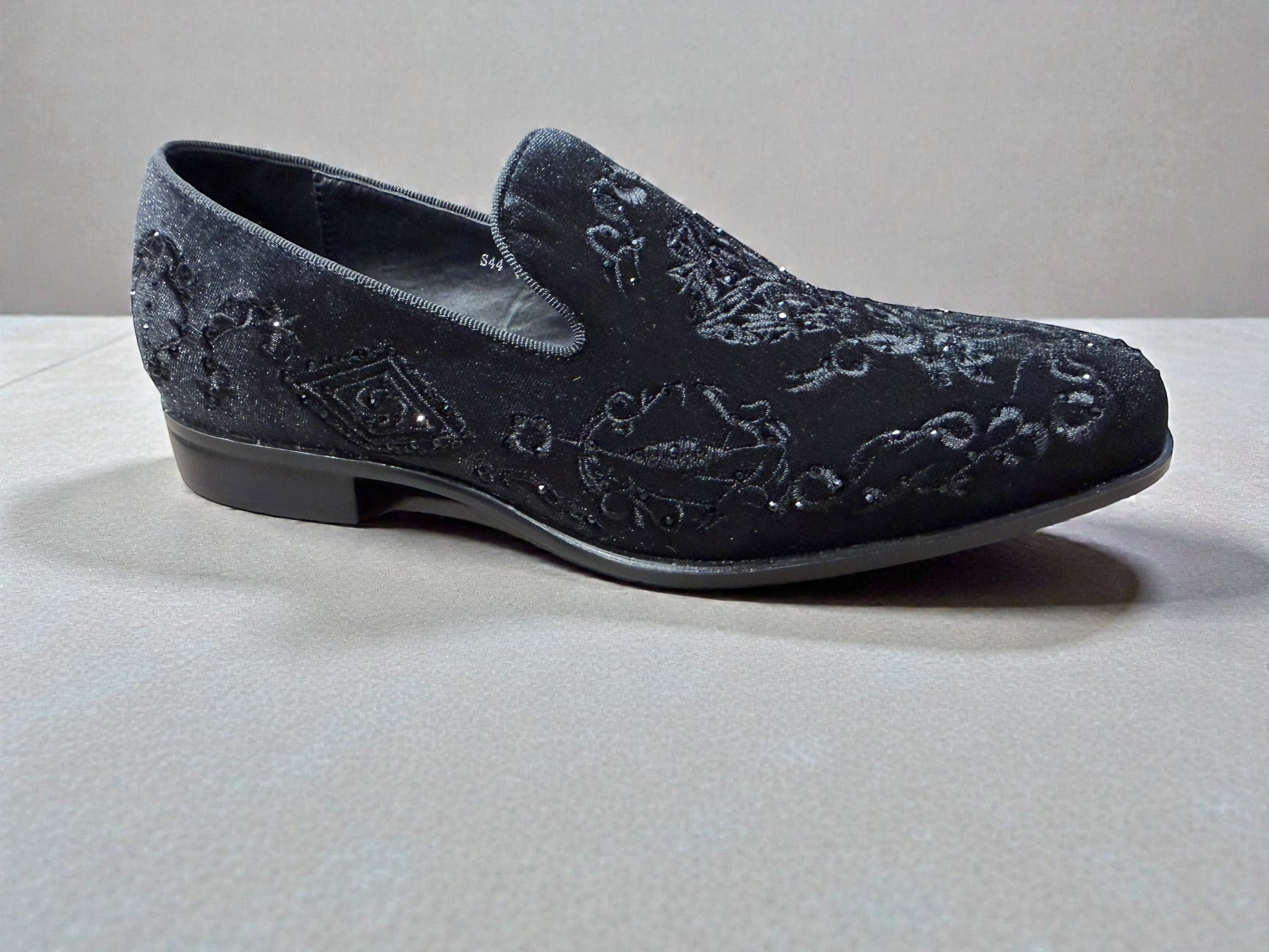 Terroni Velvet dress shoes for men [S44]