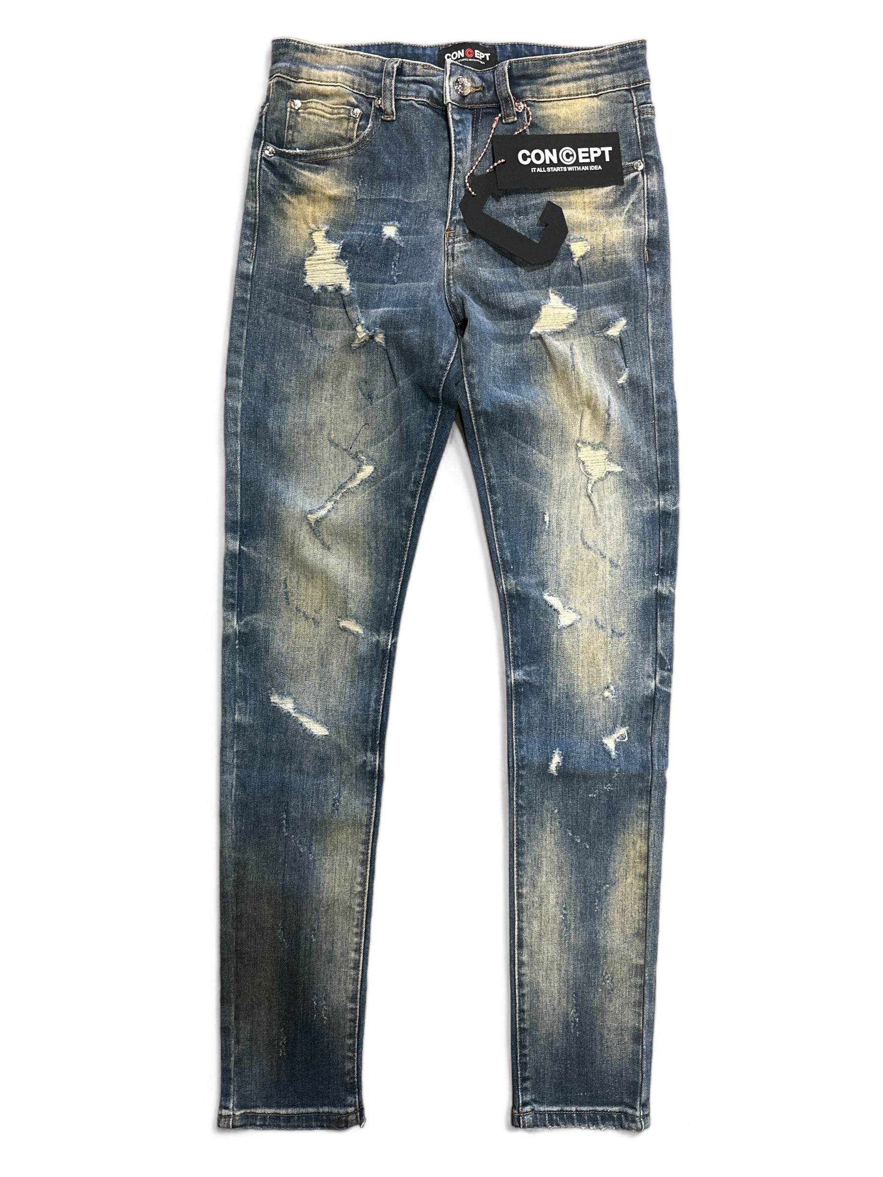 MURPHY-VTG in Dirty Wash by CONCEPT JEANS