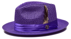 Julian Collection Natural Straw Fedora Hat Snap Brim by Bruno Capelo